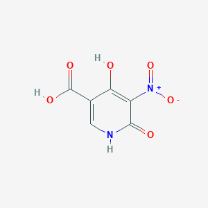 molecular formula C6H4N2O6 B11766513 6-Hydroxy-5-nitro-4-oxo-1,4-dihydropyridine-3-carboxylic acid 