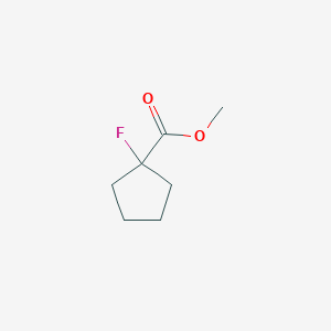 molecular formula C7H11FO2 B11766520 Methyl 1-fluorocyclopentane-1-carboxylate 