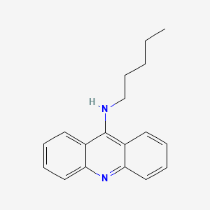 molecular formula C18H20N2 B11766597 9-Acridinamine, N-pentyl- CAS No. 74054-22-1