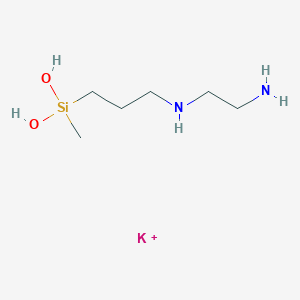 molecular formula C10H20O2 B1176662 potassium;N'-[3-[dihydroxy(methyl)silyl]propyl]ethane-1,2-diamine CAS No. 128218-58-6