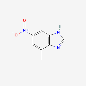 molecular formula C8H7N3O2 B11766621 4-Methyl-6-nitro-1H-benzo[d]imidazole 