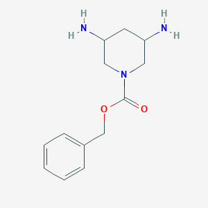 molecular formula C13H19N3O2 B11766681 Benzyl 3,5-diaminopiperidine-1-carboxylate 