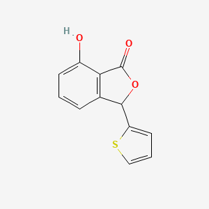 molecular formula C12H8O3S B11766767 7-Hydroxy-3-(thiophen-2-yl)isobenzofuran-1(3H)-one CAS No. 91362-91-3