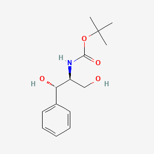 molecular formula C14H21NO4 B11766813 (1S,2S)-(+)-N-Boc-2-amino-1-phenyl-1,3-propanediol 