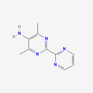 molecular formula C10H11N5 B11766839 4,6-Dimethyl-[2,2'-bipyrimidin]-5-amine 