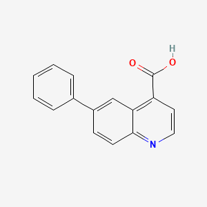 molecular formula C16H11NO2 B11766898 6-Phenylquinoline-4-carboxylic acid 