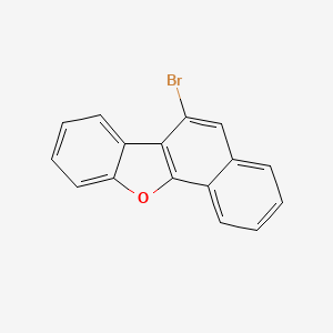 molecular formula C16H9BrO B11766960 6-Bromonaphtho[1,2-b]benzofuran 