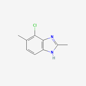 molecular formula C9H9ClN2 B11767015 4-Chloro-2,5-dimethyl-1H-benzo[d]imidazole 