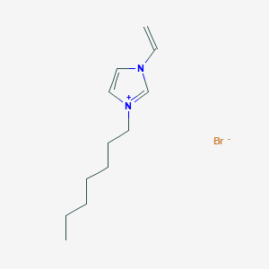 molecular formula C12H21BrN2 B11767059 3-ethenyl-1-heptyl-1H-imidazol-3-ium bromide 