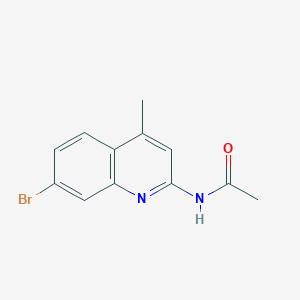 molecular formula C12H11BrN2O B11767072 N-(7-bromo-4-methylquinolin-2-yl)acetamide 