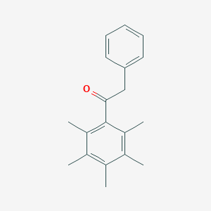 molecular formula C19H22O B117671 1-(2,3,4,5,6-Pentamethylphenyl)-2-phenylethan-1-one CAS No. 147834-57-9