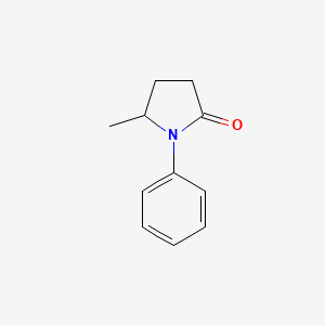 molecular formula C11H13NO B11767177 5-Methyl-1-phenylpyrrolidin-2-one CAS No. 6724-71-6