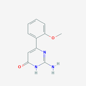molecular formula C11H11N3O2 B11767208 2-Amino-6-(2-methoxyphenyl)pyrimidin-4-OL 