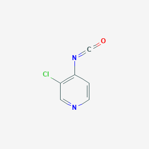 molecular formula C6H3ClN2O B11767238 3-Chloro-4-isocyanatopyridine 