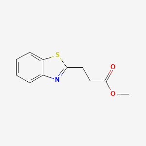 molecular formula C11H11NO2S B11767356 Methyl 3-(benzo[d]thiazol-2-yl)propanoate CAS No. 610277-15-1