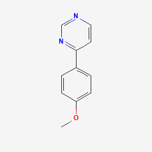 molecular formula C11H10N2O B11767380 4-(4-Methoxyphenyl)pyrimidine 