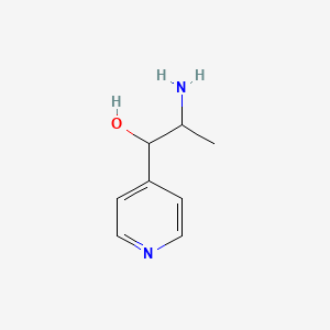 molecular formula C8H12N2O B11767394 2-Amino-1-(pyridin-4-yl)propan-1-ol 