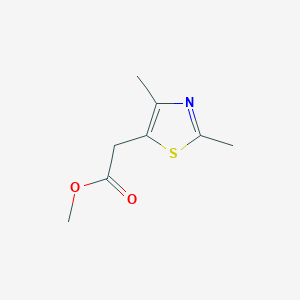 molecular formula C8H11NO2S B11767405 Methyl 2-(2,4-dimethylthiazol-5-yl)acetate 