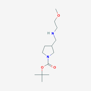 molecular formula C13H26N2O3 B11767413 tert-Butyl 3-(((2-methoxyethyl)amino)methyl)pyrrolidine-1-carboxylate CAS No. 887591-57-3