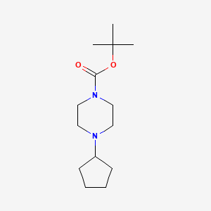 molecular formula C14H26N2O2 B11767435 Tert-butyl 4-cyclopentylpiperazine-1-carboxylate 