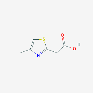 molecular formula C6H7NO2S B11767472 2-(4-Methylthiazol-2-yl)acetic acid 