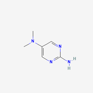molecular formula C6H10N4 B11767499 N5,N5-Dimethylpyrimidine-2,5-diamine CAS No. 73418-85-6