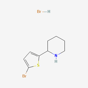 molecular formula C9H13Br2NS B11767543 2-(5-Bromo-thiophen-2-yl)-piperidine hydrobromide CAS No. 915402-14-1