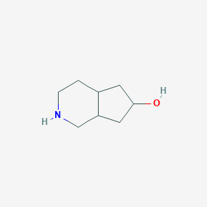 molecular formula C8H15NO B11767572 Octahydro-1H-cyclopenta[c]pyridin-6-ol 