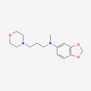 molecular formula C15H22N2O3 B11767578 N-Methyl-N-(3-morpholinopropyl)benzo[d][1,3]dioxol-5-amine 