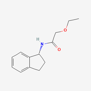 molecular formula C13H17NO2 B11767610 N-[(1R)-2,3-dihydro-1H-inden-1-yl]-2-ethoxyacetamide 
