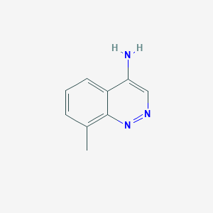 molecular formula C9H9N3 B11767678 8-Methylcinnolin-4-amine CAS No. 89770-41-2