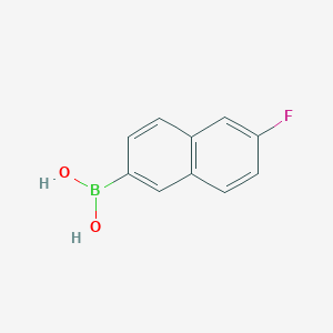 molecular formula C10H8BFO2 B11767696 (6-Fluoronaphthalen-2-yl)boronic acid 