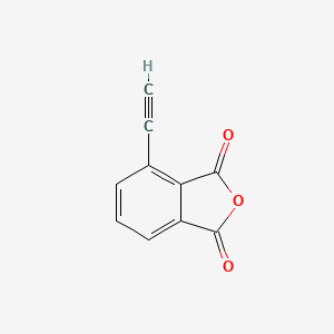molecular formula C10H4O3 B11767848 4-Ethynyl-2-benzofuran-1,3-dione CAS No. 646052-77-9