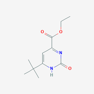 molecular formula C11H16N2O3 B11767928 Ethyl 6-(tert-butyl)-2-hydroxypyrimidine-4-carboxylate 