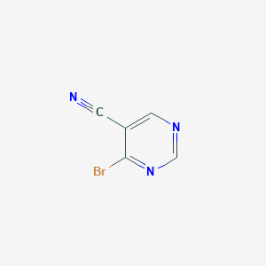 molecular formula C5H2BrN3 B11767985 4-Bromopyrimidine-5-carbonitrile 