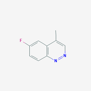 molecular formula C9H7FN2 B11768002 6-Fluoro-4-methylcinnoline CAS No. 5376-23-8
