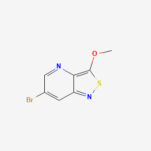 molecular formula C7H5BrN2OS B11768047 6-Bromo-3-methoxyisothiazolo[4,3-b]pyridine 