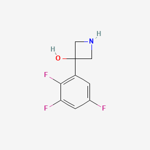 molecular formula C9H8F3NO B11768142 3-(2,3,5-Trifluorophenyl)azetidin-3-ol 
