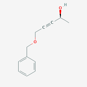molecular formula C12H14O2 B11768175 (S)-5-(benzyloxy)pent-3-yn-2-ol 