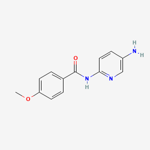 molecular formula C13H13N3O2 B11768251 N-(5-aminopyridin-2-yl)-4-methoxybenzamide 