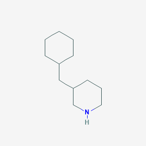 molecular formula C12H23N B11768256 3-(Cyclohexylmethyl)piperidine 