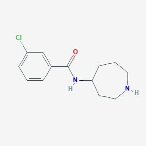 molecular formula C13H17ClN2O B11768328 N-(Azepan-4-yl)-3-chlorobenzamide 