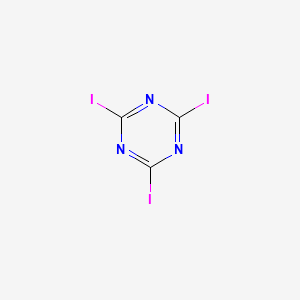molecular formula C3I3N3 B11768346 2,4,6-Triiodo-1,3,5-triazine 
