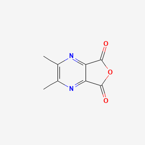 molecular formula C8H6N2O3 B11768408 2,3-Dimethylfuro[3,4-B]pyrazine-5,7-dione CAS No. 90196-41-1