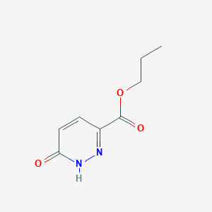 molecular formula C8H10N2O3 B11768445 Propyl 6-oxo-1,6-dihydropyridazine-3-carboxylate CAS No. 63001-32-1
