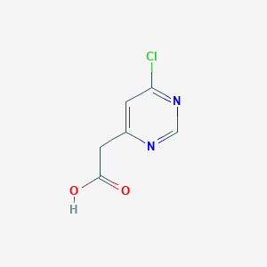 molecular formula C6H5ClN2O2 B11768554 2-(6-Chloropyrimidin-4-yl)acetic acid 