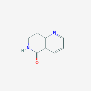 molecular formula C8H8N2O B117686 7,8-Dihydro-1,6-naphthyridin-5(6H)-one CAS No. 155058-02-9