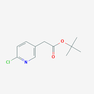 molecular formula C11H14ClNO2 B11768619 tert-Butyl 2-(6-chloropyridin-3-yl)acetate 