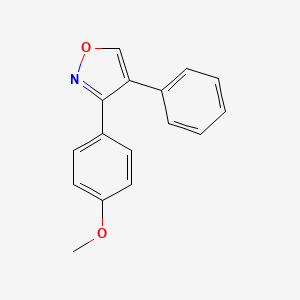 molecular formula C16H13NO2 B11768649 3-(4-Methoxyphenyl)-4-phenyl-1,2-oxazole CAS No. 62921-44-2