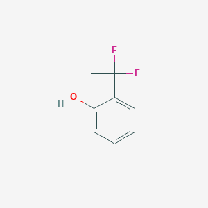 molecular formula C8H8F2O B11768656 2-(1,1-Difluoroethyl)phenol 